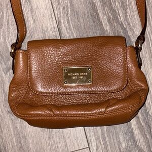 Michael Kors Tan Leather Crossbody Bag